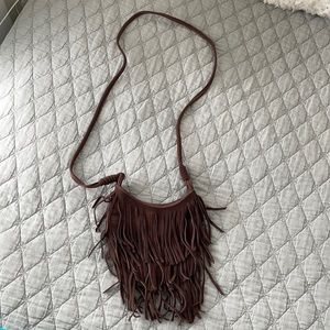 American Eagle Fringe Shoulder Purse